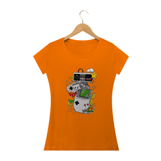 Nome do produto Camiseta Feminina Gamer - Controles