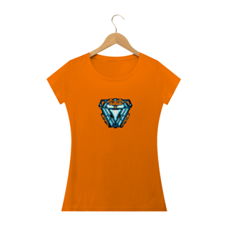 Nome do produto Camiseta Feminina Marvel - Coração Homem de Ferro