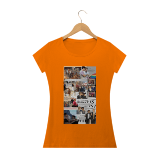 Nome do produto Camiseta Feminina Vermelho Branco e Sangue azul 