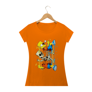 Nome do produto Camiseta Feminina Os Simpsons - Bart Esqueleto