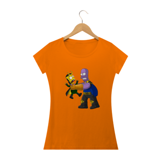 Nome do produto Camiseta Feminina Os Simpsons - Thanos e Loki
