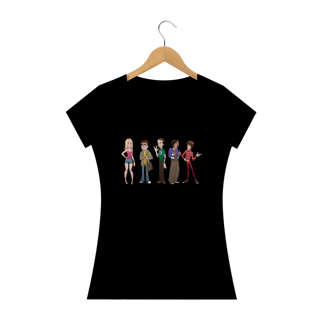 Nome do produto Camiseta Feminina - The Big Bang Theory (Elenco)