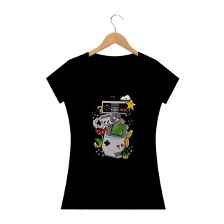 Nome do produto Camiseta Feminina Gamer - Controles