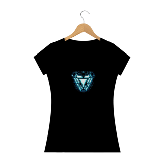 Nome do produto Camiseta Feminina Marvel - Coração Homem de Ferro