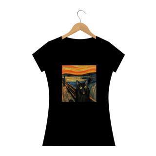 Nome do produto Camiseta Feminina Cats - Assustado