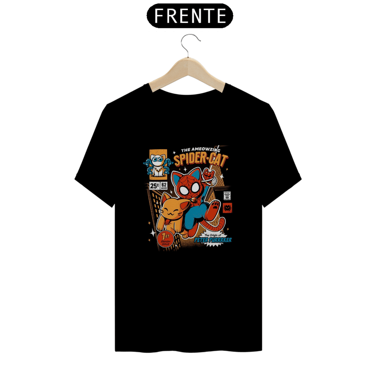 Nome do produto: Camiseta Classica Cats - Sipider Cat