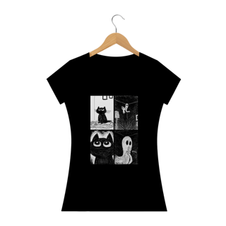 Nome do produto Camiseta Feminina Cats - Ghost Cat