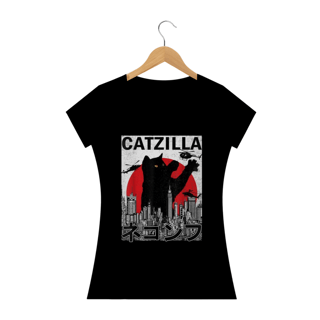 Nome do produto Camiseta Feminina Cats - Catzilla