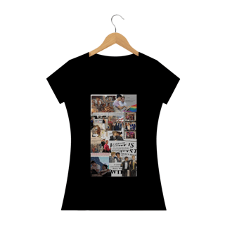 Nome do produto Camiseta Feminina Vermelho Branco e Sangue azul 