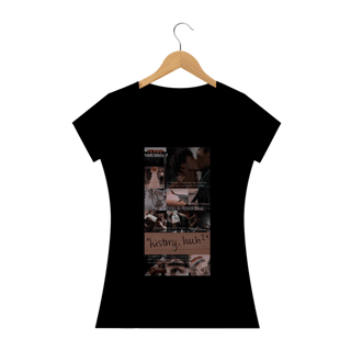 Nome do produto Camiseta Feminina Vermelho Branco e Sangue azul  - History2