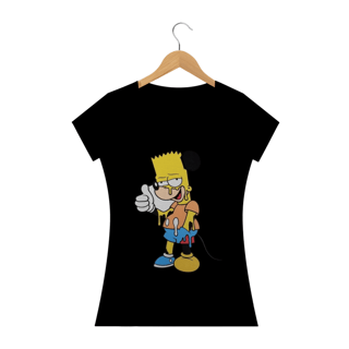 Nome do produto Camiseta Feminina Os Simpsons - Bart Mouse
