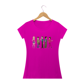Nome do produto Camiseta Feminina - The Big Bang Theory (Elenco)