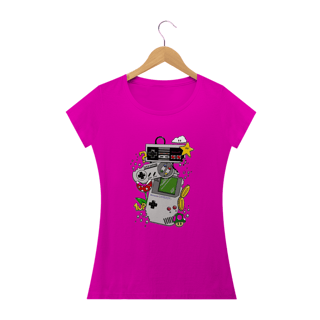 Nome do produto Camiseta Feminina Gamer - Controles