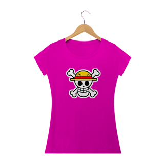 Nome do produto Camiseta Feminina One Piece - Caveira