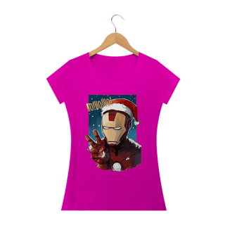 Nome do produto Camiseta Feminina Natal - Homem de Ferro