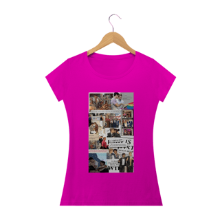 Nome do produto Camiseta Feminina Vermelho Branco e Sangue azul 