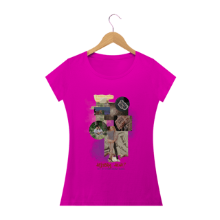 Nome do produto Camiseta Feminina Vermelho Branco e Sangue azul - HUH?