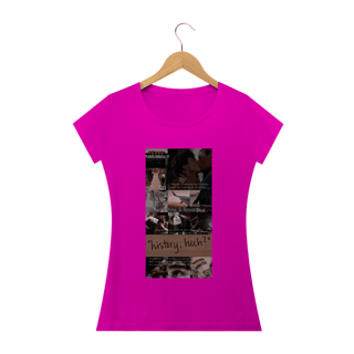 Nome do produto Camiseta Feminina Vermelho Branco e Sangue azul  - History2