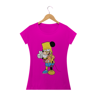 Nome do produto Camiseta Feminina Os Simpsons - Bart Mouse