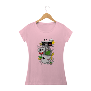 Nome do produto Camiseta Feminina Gamer - Controles