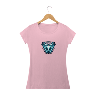 Nome do produto Camiseta Feminina Marvel - Coração Homem de Ferro