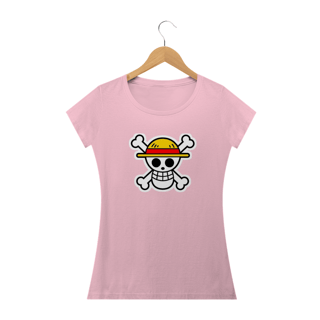 Nome do produto Camiseta Feminina One Piece - Caveira