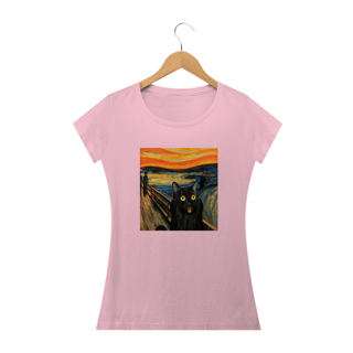 Nome do produto Camiseta Feminina Cats - Assustado