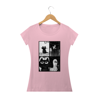 Nome do produto Camiseta Feminina Cats - Ghost Cat