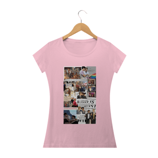 Nome do produto Camiseta Feminina Vermelho Branco e Sangue azul 