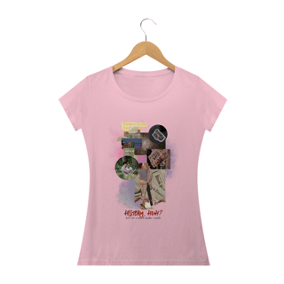 Nome do produto Camiseta Feminina Vermelho Branco e Sangue azul - HUH?