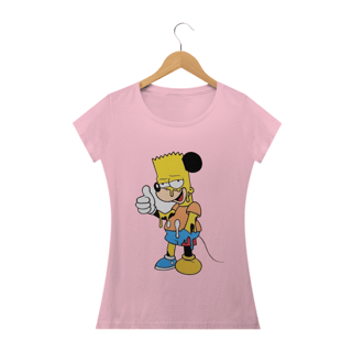 Nome do produto Camiseta Feminina Os Simpsons - Bart Mouse