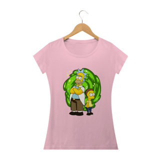 Nome do produto Camiseta Feminina Os Simpsons - Homer and Bart