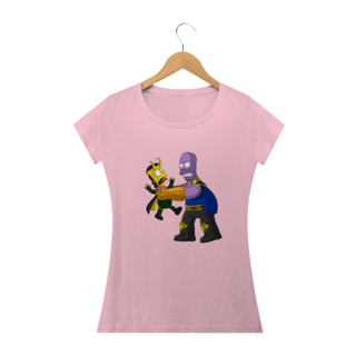 Nome do produto Camiseta Feminina Os Simpsons - Thanos e Loki