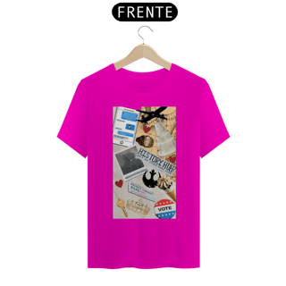 Nome do produto Camiseta Classica Vermelho Branco e Sangue azul  - History