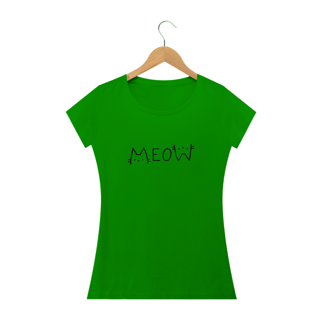 Nome do produto Camiseta Feminina Cats - Meow