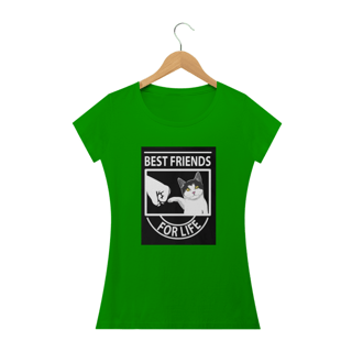 Nome do produto Camiseta Feminina Cats - Best Friends