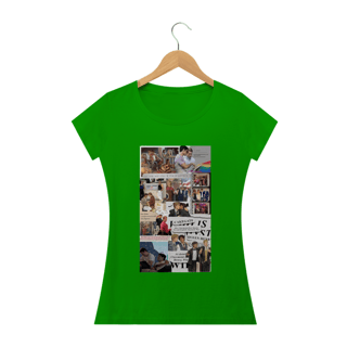 Nome do produto Camiseta Feminina Vermelho Branco e Sangue azul 