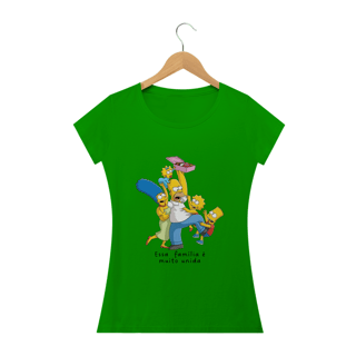 Nome do produto Camiseta Feminina Os Simpsons - Familia2