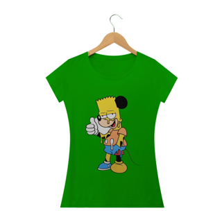 Nome do produto Camiseta Feminina Os Simpsons - Bart Mouse