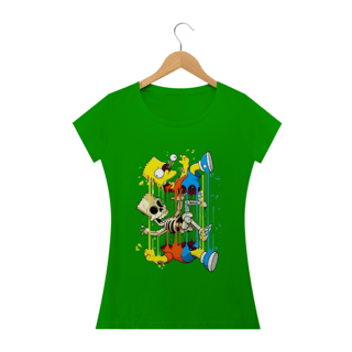 Nome do produto Camiseta Feminina Os Simpsons - Bart Esqueleto