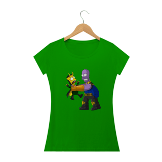 Nome do produto Camiseta Feminina Os Simpsons - Thanos e Loki