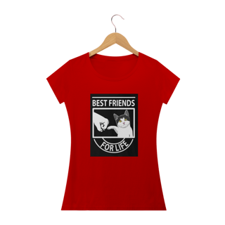 Nome do produto Camiseta Feminina Cats - Best Friends