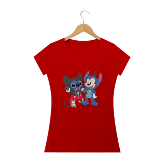 Nome do produto Camiseta Feminina Stitch - Mickey