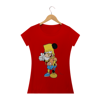 Nome do produto Camiseta Feminina Os Simpsons - Bart Mouse