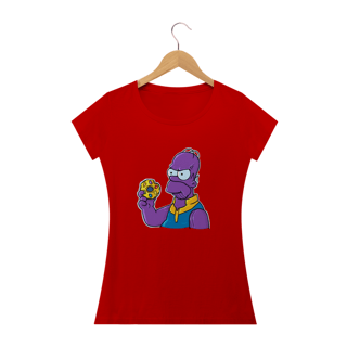 Nome do produto Camiseta Feminina Os Simpsons - Thanos Simpson