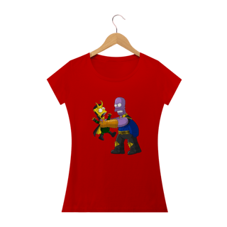Nome do produto Camiseta Feminina Os Simpsons - Thanos e Loki