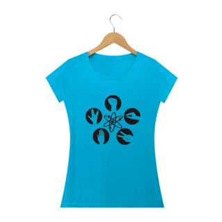 Nome do produto Camiseta Feminina The Biga Bang Theory - Pedra Papel Tesoura Lagarto Spock