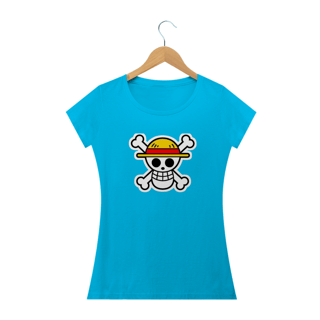 Nome do produto Camiseta Feminina One Piece - Caveira