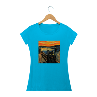Nome do produto Camiseta Feminina Cats - Assustado