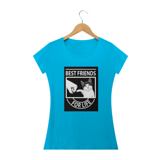 Nome do produto Camiseta Feminina Cats - Best Friends
